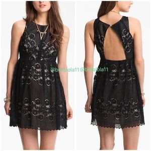 Free People Black Lace Rocco Dress Size 2